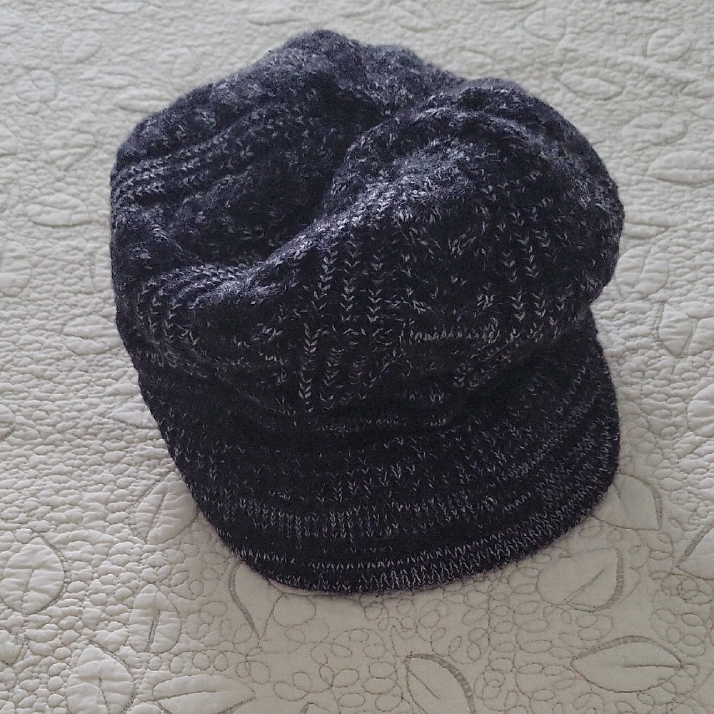 Free People Black Loui Sweater Cadet Hat